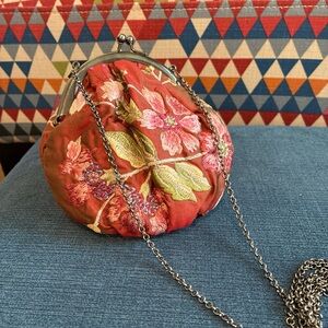 Anke Drechel embroidered chain strap purse